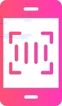 glyph Gradient Design vector