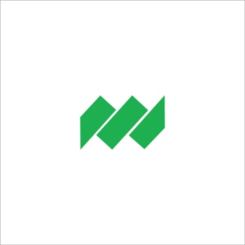 Initial letter wm logo or mw logo vector design template
