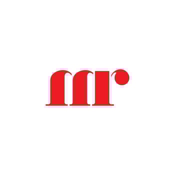 Initial letter mr  logo or rm logo vector design template