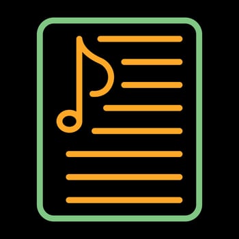 Music Playlist Vector Icon