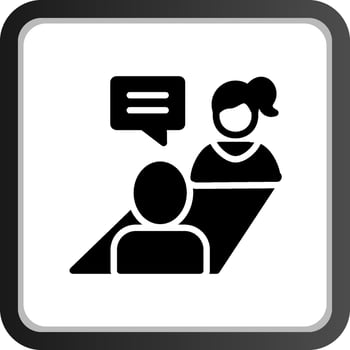 Job Interview Creative Icon Design vector