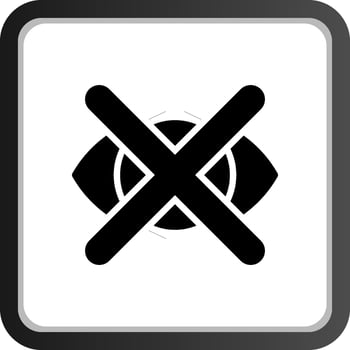 Close Eyes Creative Icon Design vector