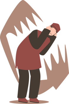 Mental health awareness illustration png