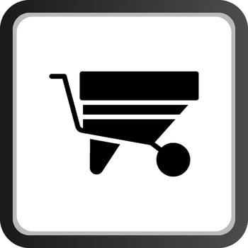 Wheelbarrow Creative Icon Design vector