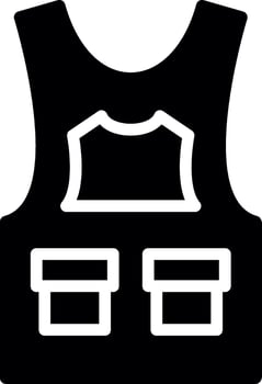 Bulletproof Vest Creative Icon Design vector