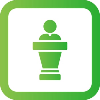 Politician Creative Icon Design vector
