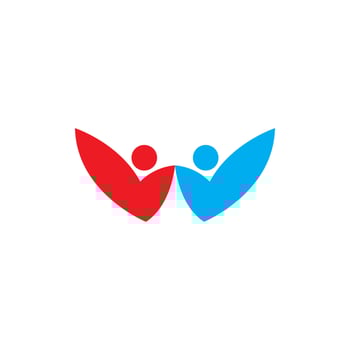 Community, network and social icon design template vector