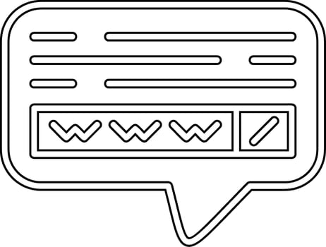Website search Vector Icon