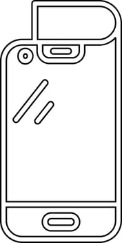 Foldable Smartphone Vector Icon