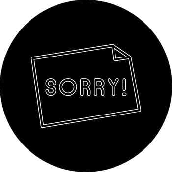 Sorry Vector Icon