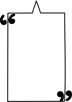 Black and white speech bubble balloon with quotation marks, icon sticker memo keyword planner text box banner, flat png transparent element design