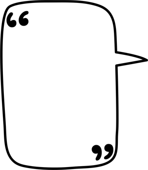 Black and white speech bubble balloon with quotation marks, icon sticker memo keyword planner text box banner, flat png transparent element design