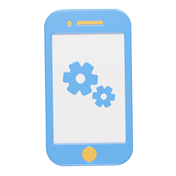Phone mockup 3d render illustration png