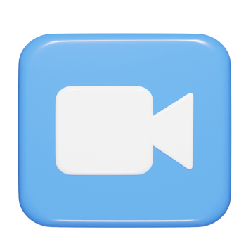 Video icon 3d rnder illustration png