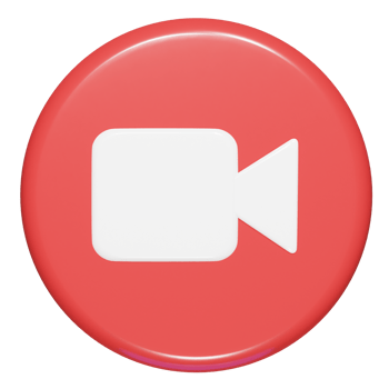 Video icon 3d rnder illustration png