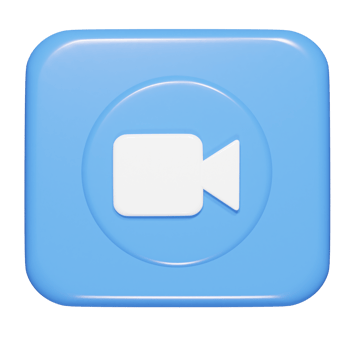 Video icon 3d rnder illustration png