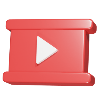 Video icon 3d rnder illustration png