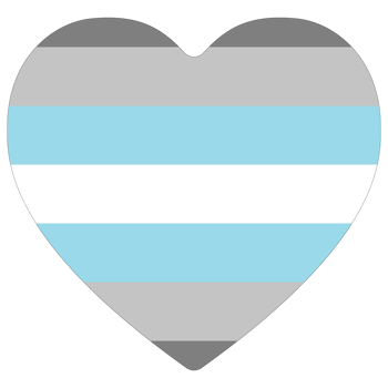 Demiboy Pride Flag. LGBT Pride flag in shape png