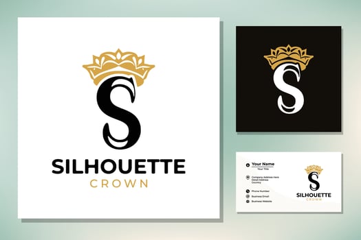 Classic Elegant Initial Letter S C with King Queen Crown for Premium Company Brand Logo design vector