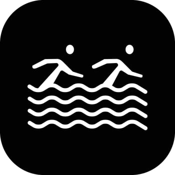 Synchronised Swimming Vector Icon
