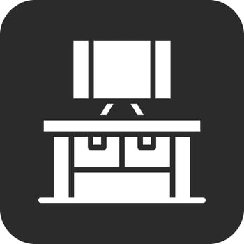 Computer Table Vector Icon