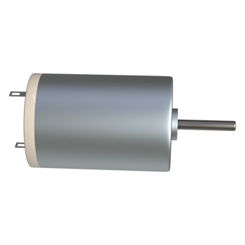 Realistic DC Motor 3D Rendering png