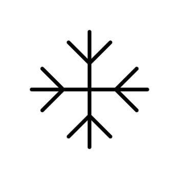 snowflake icon symbol vector template