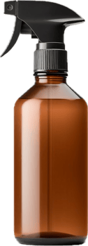 AI generated single brown spray bottle png