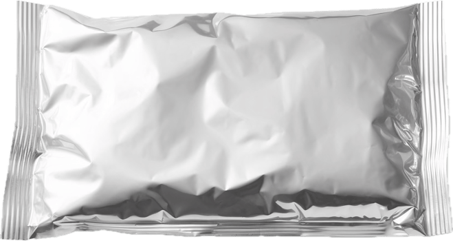 AI generated plastic foil bag png