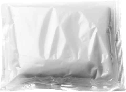 AI generated plastic foil bag png