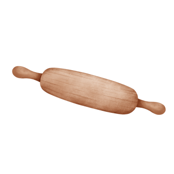 A rolling pin used for kneading dough png