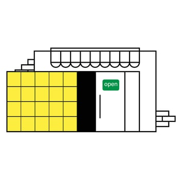 Premium vector parcel locker icon for your delivery business.