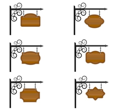 wooden board made of wood cartoon stock vector illustration isolated on white background