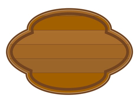 wooden board made of wood cartoon stock vector illustration isolated on white background