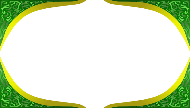 Gradient gold and green frame background with Ramadan and Islamic holidays theme png