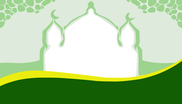 The background theme is Ramadan and Islamic holidays, with a picture of a green mosque door. png
