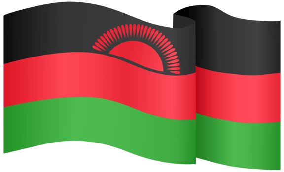Malawi flag wave png