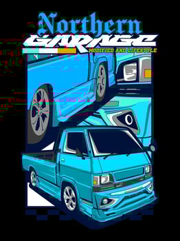 GARAGE LOGO TSHIRT DESIGN vector