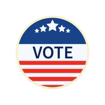 Voting icon. Voting concept. Vector illustration. Election and democracy campaign. Vote Sign.