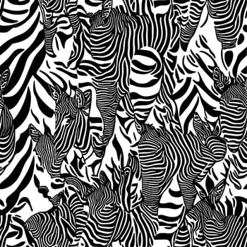 Abstract zebra stripe pattern design. Unique design of zebra skin stripes for fabric industry patterns vector