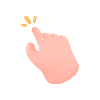 3D hand mouse cursor. An empty pointing hand The concept of clicking a button on a website png