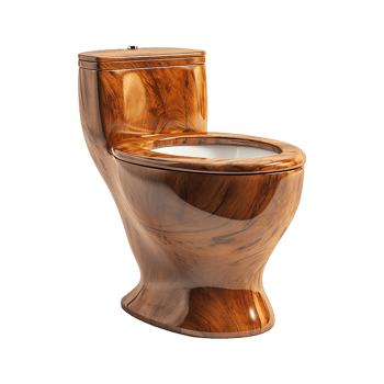 AI generated Toilet isolated on transparent background png