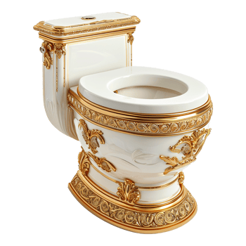 AI generated Toilet isolated on transparent background png