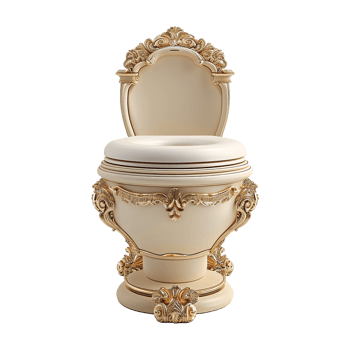 AI generated Toilet isolated on transparent background png