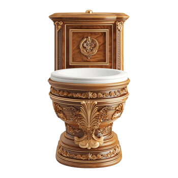 AI generated Toilet isolated on transparent background png