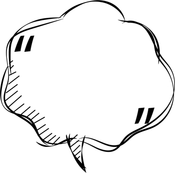 Black and white speech bubble balloon with quotation marks, icon sticker memo keyword planner text box banner, flat png transparent element design