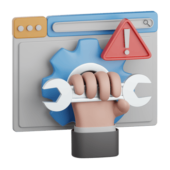3d rendering website maintenance isolated useful for seo, website, internet, optimization and other png