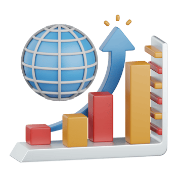 3d rendering web analytics isolated useful for seo, website, internet, optimization and other png