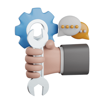 3d rendering technical support isolated useful for seo, website, internet, optimization and other png