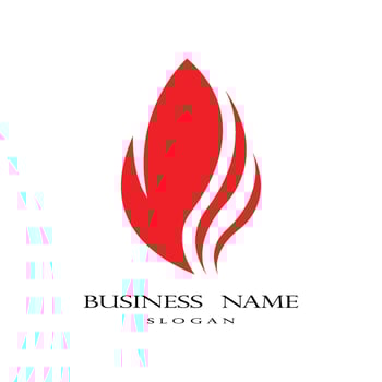 Fire flame Logo Template vector icon Oil, gas and energy logo concept